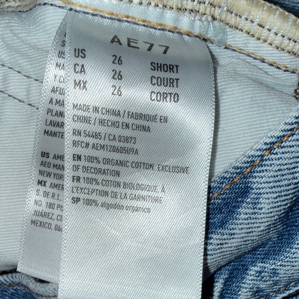 AE 77 Vintage Flare Medium Blue High-Rise Flare Jeans - Picture 5 of 16